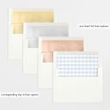 "Mint" - Letterpress Birth Announcements in Sky by Nicoletta Savod - Envelope Liner Options