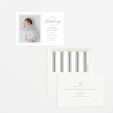 "Sweet Traditions" - Letterpress Birth Announcements in Moon by Carolyn MacLaren - Assembled