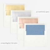 "welcome aboard!" - Letterpress Birth Announcements in Royal by Rebecca Durflinger - Envelope Liner Options