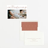 "Big Introductions" - Letterpress Birth Announcements in Latte by Carolyn MacLaren - Assembled