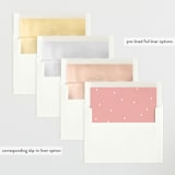 "Little Stars" - Letterpress Birth Announcements in Taffy by Megan Davis - Envelope Liner Options