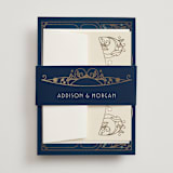 "Ornate Deco" - Belly Bands in Goldenrod by GeekInk Design - Detail