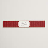 "Moiré" - Belly Bands in Crimson by Studio Suku - Detail