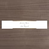 "Modern Photo Frame" - Belly Bands in Cement by Hooray Creative - Assembled with Invitation