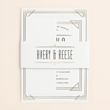 "Framed Deco Elegance" - Belly Bands in Classic White by Kelly Schmidt - Detail