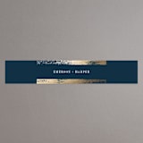"Gold Leaf" - Belly Bands in Indigo by Kelly Schmidt - Assembled with Invitation