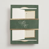 "Vintage Oval" - Belly Bands in Rosemary by Emily Betts - Front