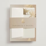 "Sunset by the Sea" - Belly Bands in Tan by lulu and isabelle - Front