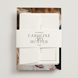 "Entwine" - Belly Bands in Pearl by Jennifer Postorino - Front