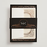 "Geometric Deco" - Belly Bands in Midnight by GeekInk Design - Front