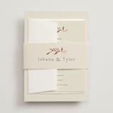 "Queen Anne's Lace" - Belly Bands in Creme Brulee by Jennifer Wick - Front