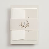 "Natural Monogram" - Belly Bands in Porcelain by Jennifer Postorino - Front