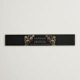 "Nouveau flowers" - Belly Bands in Onyx by Ana de Sousa - Assembled with Invitation