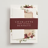 "Romantic Frame" - Belly Bands in Peony by Wildfield Paper Co - Detail