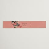 "Birds of Paradise" - Belly Bands in Coral by Julie Hebert - Assembled with Invitation