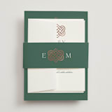 "Celtic Love Knot" - Belly Bands in Clover by Kerry Doyle - Front