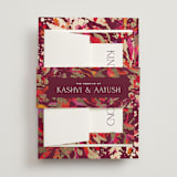 "Bright abstract" - Belly Bands in Sangria by Jessica Corliss - Front