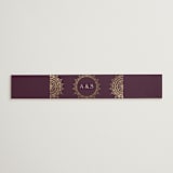 "Arunima" - Belly Bands in Plum by Randi Cirelli - Assembled with Invitation