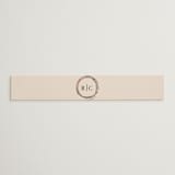 "Monogrammed Floral" - Belly Bands in Harvest by Susan Moyal - Assembled with Invitation