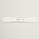 "Moderne" - Belly Bands in Alabaster by Pixel and Hank - Assembled with Invitation