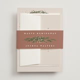 "Winter Garland" - Belly Bands in Latte by Leah Bisch - Detail