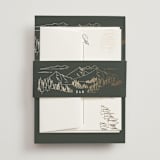 "Peaks" - Belly Bands in Hunter by Sarah Brown - Front