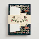 "Gilded Tapestry" - Belly Bands in Midnight Garden by Simona Camp - Front