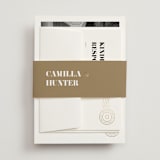 "Golden Stamp" - Belly Bands in Snow by FRANI - Front