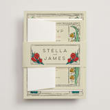 "Deco Spring Florals" - Belly Bands in Birch by Shiny Penny Studio - Front