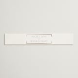 "Bellino" - Belly Bands in Snow by AK Graphics - Assembled with Invitation
