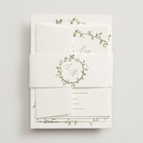 "Canopy" - Belly Bands in Ivy by Everett Paper Goods - Detail