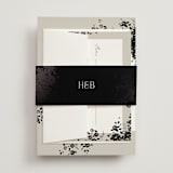 "Bouquet Toss" - Belly Bands in Smoke by Robert and Stella - Front