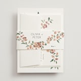 "Sweeping Vine" - Belly Bands in Dusty Rose by Itsy Belle Studio - Front