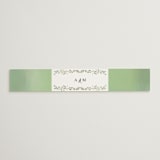 "Monogramed Arch" - Belly Bands in Mojito by Susan Moyal - Assembled with Invitation