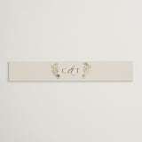 "Floral Border" - Belly Bands in Champagne by Leah Bisch - Assembled with Invitation