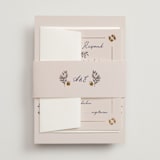 "Together in Bloom" - Belly Bands in Wisteria by Monika Konieczna - Front