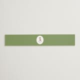 "Palm Monogram" - Belly Bands in Leaf by Olivia Raufman - Assembled with Invitation