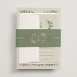 "Vine Wrap" - Belly Bands in Fern by Jen Owens - Front