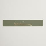 "Country Elegance" - Belly Bands in Sage Green by Lucrecia Caporale - Detail