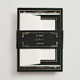 "Majesty" - Belly Bands in Onyx by Nicoletta Savod - Front