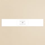 "Opulent Border" - Gloss-Press® Belly Bands in Stone by Hooray Creative - Assembled with Invitation