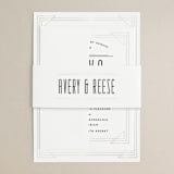 "Framed Deco Elegance" - Gloss-Press® Belly Bands in Classic White by Kelly Schmidt - Detail