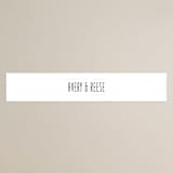 "Framed Deco Elegance" - Gloss-Press® Belly Bands in Classic White by Kelly Schmidt - Assembled with Invitation