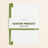 "Landscape Custom" - Gloss-Press® Belly Bands in Iridescent Pearl by Minted - Detail