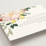 "Spring Blooms" - Bridal Shower Insert Cards in Blush by Susan Moyal - Detail
