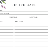 "Spring Wildflowers" - Bridal Shower Insert Cards in Floral by Mere Paper - Detail