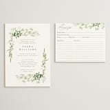 "Verdure" - Bridal Shower Insert Cards in Garden by Leah Bisch - With Invitation