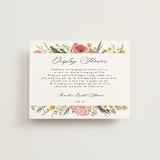 "Organic Florals" - Bridal Shower Insert Cards in Blush by Susan Moyal - Front