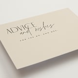 "Layered" - Bridal Shower Insert Cards in Natural by Kelly Schmidt - Detail