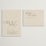 "Layered" - Bridal Shower Insert Cards in Natural by Kelly Schmidt - With Invitation